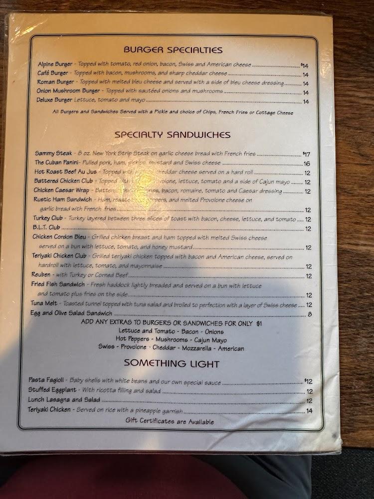 Cafe Del Buono Menu image 3