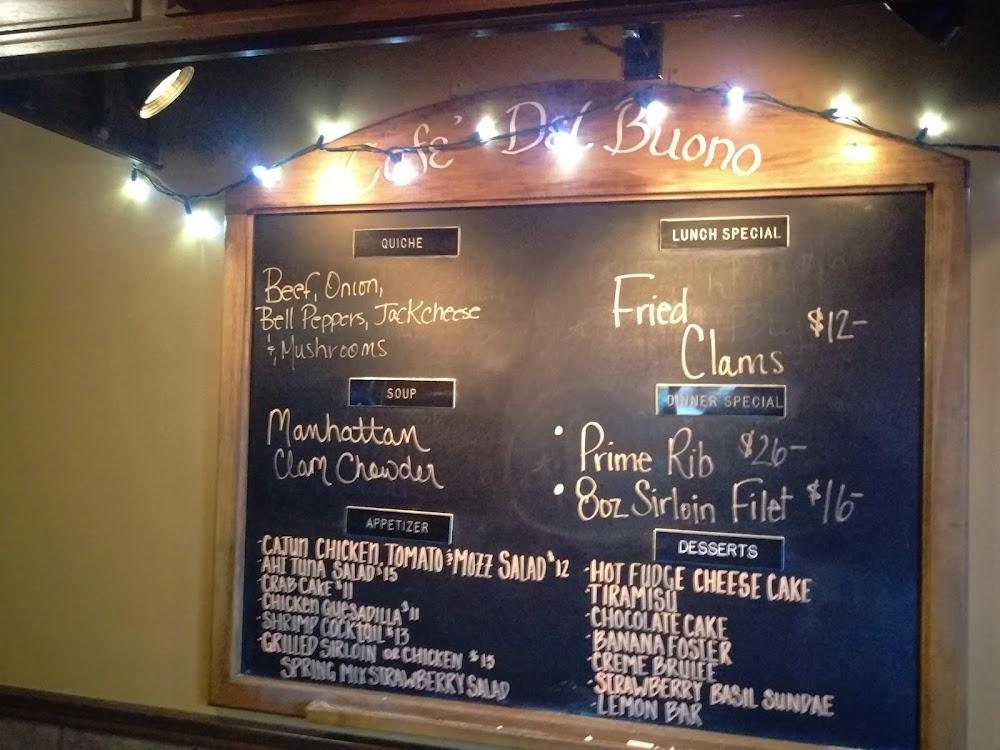 Cafe Del Buono Menu image 4
